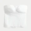 Strapless top met picotkantrand Strapless top met picotkantrand