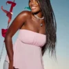 Strapless top met zigzagzoom Strapless top met zigzagzoom