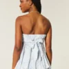 Strapless top met zigzagzoom Strapless top met zigzagzoom