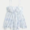 Strapless top met zigzagzoom Strapless top met zigzagzoom