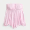 Strapless top met zigzagzoom Strapless top met zigzagzoom