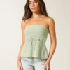 Strapless trui in haakstijl