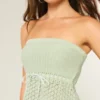 Strapless trui in haakstijl