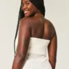 Strapless trui in haakstijl