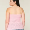 Strapless trui in haakstijl