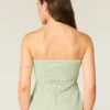 Strapless trui in haakstijl