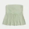 Strapless trui in haakstijl