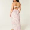 Strapless Twist Bust Maxi Jurk