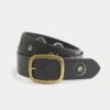 Sunburst Grommet veganistische leren riem