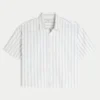 Super boxy Oxford-overhemd met korte mouwen