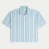 Super boxy Oxford-overhemd met korte mouwen