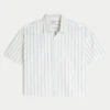 Super boxy Oxford-overhemd met korte mouwen