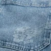 Superbaggy denim short met doodshoofdprint Superbaggy denim short met doodshoofdprint