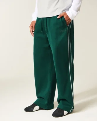 Superbaggy joggingbroek met biezen