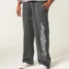 Superbaggy joggingbroek met dubbele vlammenprint Superbaggy joggingbroek met dubbele vlammenprint