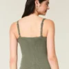 Sweatertanktop met knoopsluiting Sweatertanktop met knoopsluiting