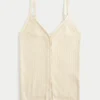 Sweatertanktop met knoopsluiting Sweatertanktop met knoopsluiting