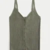 Sweatertanktop met knoopsluiting Sweatertanktop met knoopsluiting
