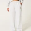 Sweatpants met brede pijpen en hondengrafiek Sweatpants met brede pijpen en hondengrafiek