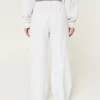 Sweatpants met brede pijpen en hondengrafiek Sweatpants met brede pijpen en hondengrafiek