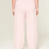 Sweatpants met hartvormig zakje en wijde pijpen Sweatpants met hartvormig zakje en wijde pijpen