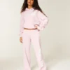 Sweatpants met logo en wijde pijpen