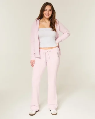 Sweatpants met rozenprint