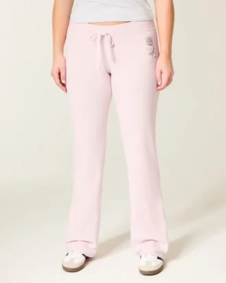 Sweatpants met rozenprint