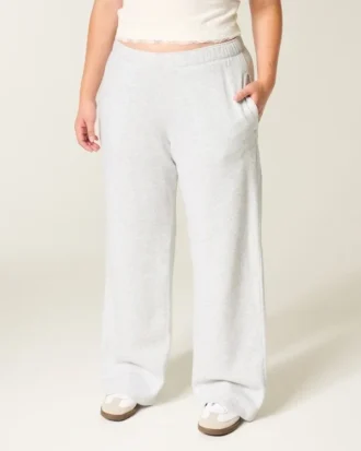Sweatpants met strik en grafisch motief
