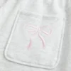 Sweatpants met strik en grafisch motief