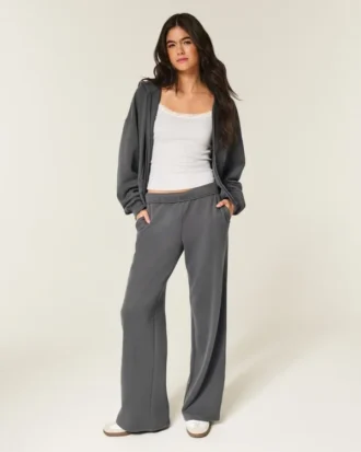 Sweatpants met wijde pijpen
