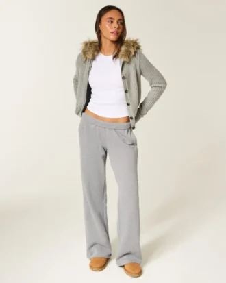 Sweatpants met wijde pijpen