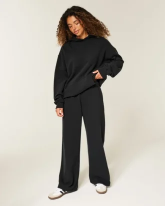 Sweatpants met wijde pijpen