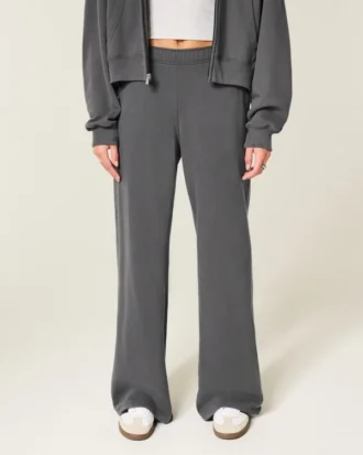 Sweatpants met wijde pijpen