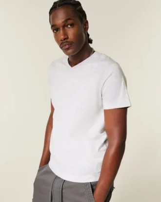 T-shirt met V-hals