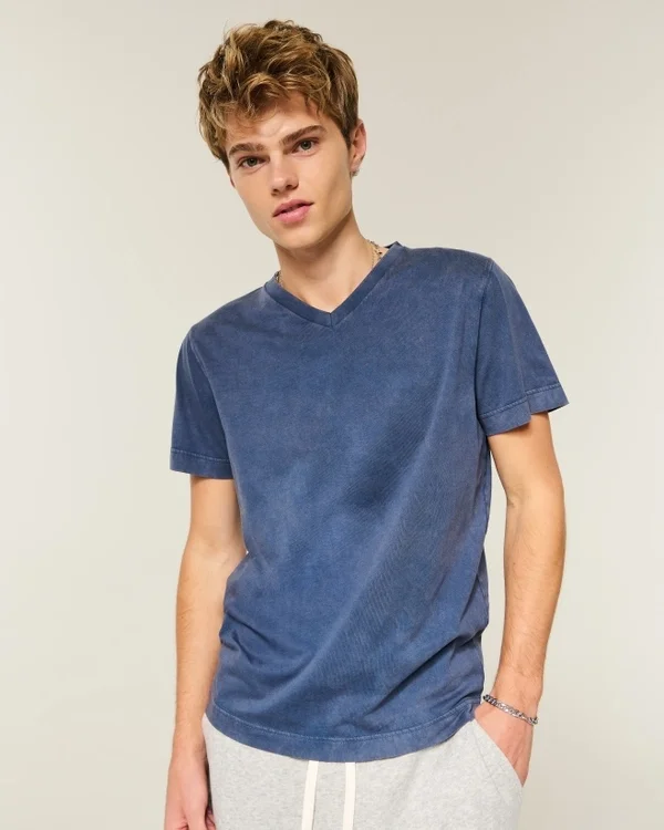 T-shirt met V-hals T-shirt met V-hals