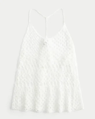 Tank top met racerback in haakstijl
