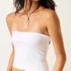 Taylor naadloze stoffen tube top