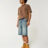 Taz Graphic Medium Wash Super Baggy Denim Shorts Taz Graphic Medium Wash Super Baggy Denim Shorts