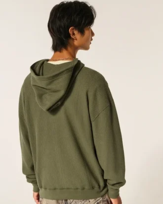 Thermische hoodie met ritssluiting