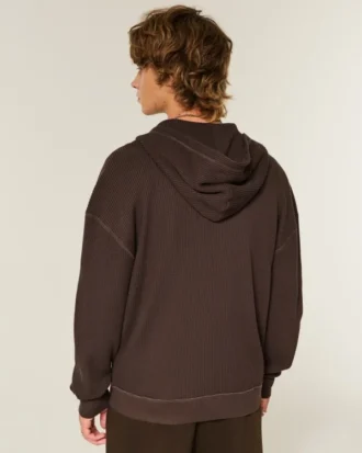 Thermische hoodie met ritssluiting
