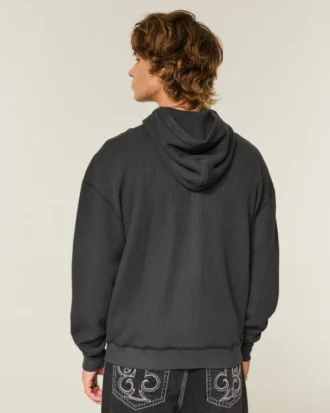 Thermische hoodie met ritssluiting