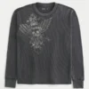 Thermoshirt met doodshoofdprint Thermoshirt met doodshoofdprint