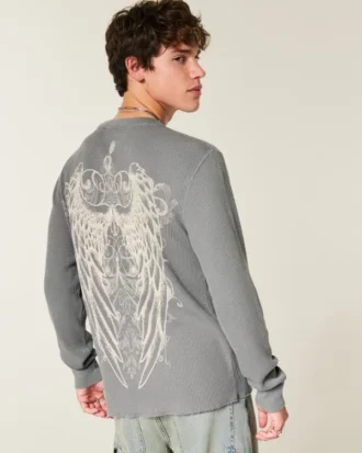 Thermoshirt met rozen- en engelenvleugels