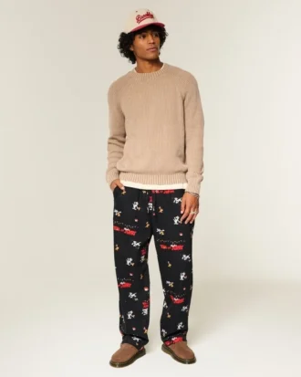 Tom en Jerry grafische flanellen pyjamabroek