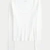 Top met lange mouwen en ronde hals Top met lange mouwen en ronde hals