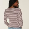 Top met lange mouwen en ronde hals