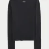 Top met lange mouwen en V-hals Top met lange mouwen en V-hals