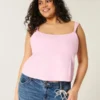 Top met open rug van linnenmix Top met open rug van linnenmix