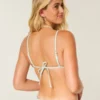 Triangelbikinitop met kralen en overschouderbandjes